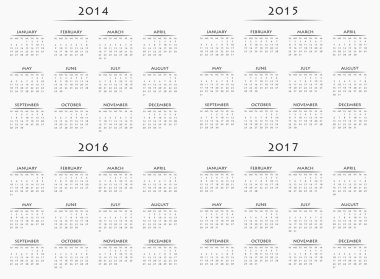 Takvim yıl 2014-2017