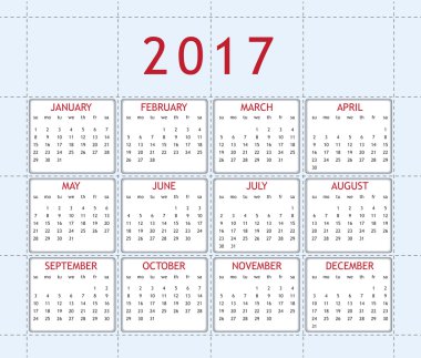 Takvim yılı 2017 için