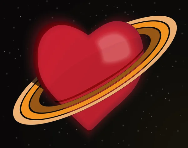 Planeet liefde — Stockfoto