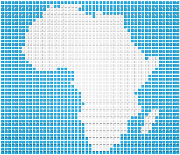 La mappa di Africa — Foto Stock