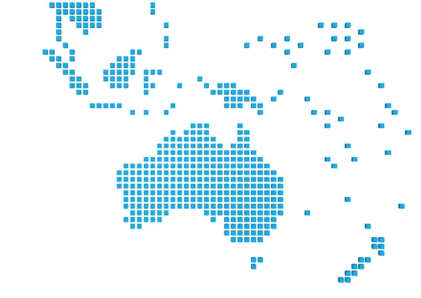 Mapa da Austrália — Fotografia de Stock