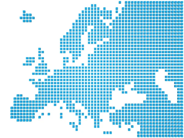 Mapa da Europa — Fotografia de Stock