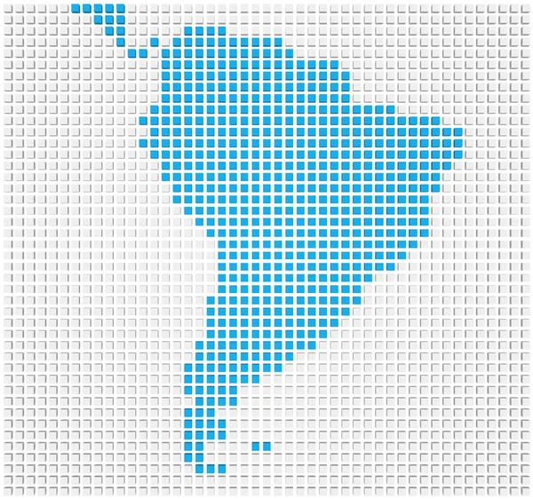 Карта Южной Америки — стоковое фото