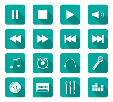 düz tasarım simgeler