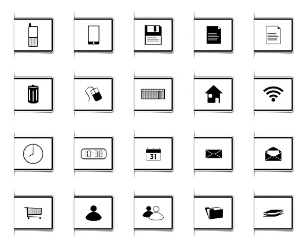 Ícones de design de marcador —  Vetores de Stock