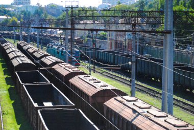 yük treni arabalar