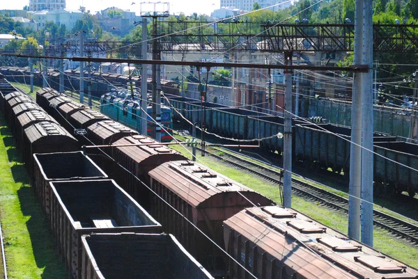 Freight train cars — Stock Photo, Image