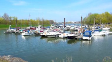 Ren marina Köln yakınlarında