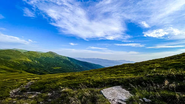 Naturlandskap Karpaterna Rasar Turistplatser Ukraina Klar Sommardag Begreppen Turism Miljö — Stockfoto