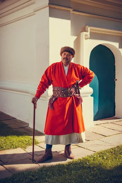 Portrét Muže Středověkém Kostýmu Retro Styl Historické Oblečení Koncepty Móda — Stock fotografie