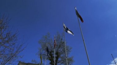 Irpin, Kyiv bölgesi, Ukrayna - 28 Nisan 2022: Yıkılan binalar ve sivil nesneler. Rus saldırısının sonuçlarına bak. Ukrayna 'da Savaş