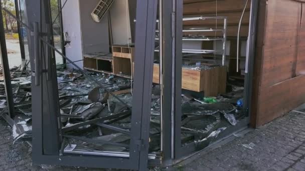 Irpin Kyiv Region Ukraine April 2022 Destroyed Buildings Civilian Objects — Video Stock