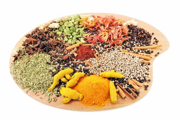 Palette of Spices — Stock Photo, Image