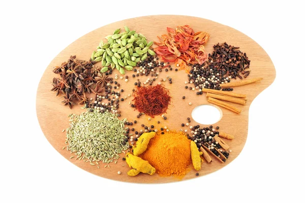 Palette of spices — Stock Photo, Image