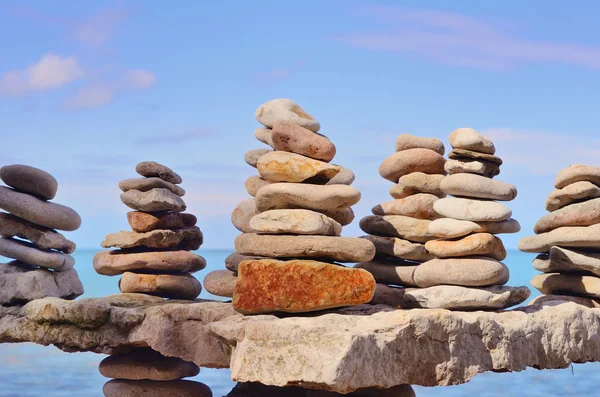 Pebbles on each other — Stock Photo, Image