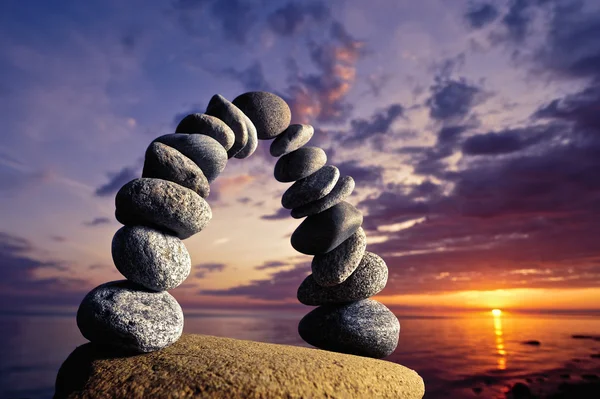 Arch of pebbles — Stock Photo, Image