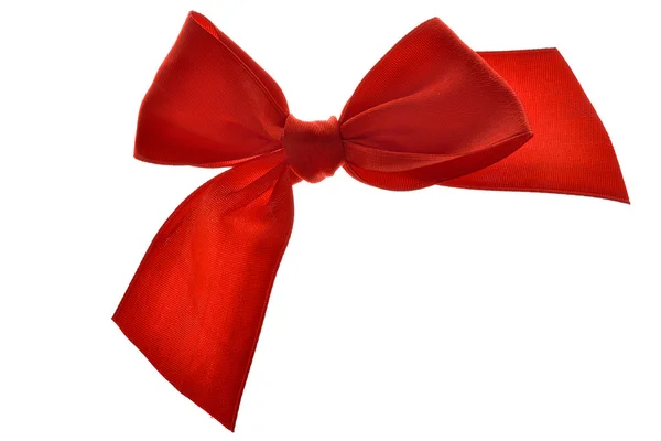 Kırmızı hediye şerit — Stok fotoğraf