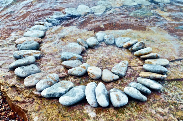 Spirale im Meer — Stockfoto