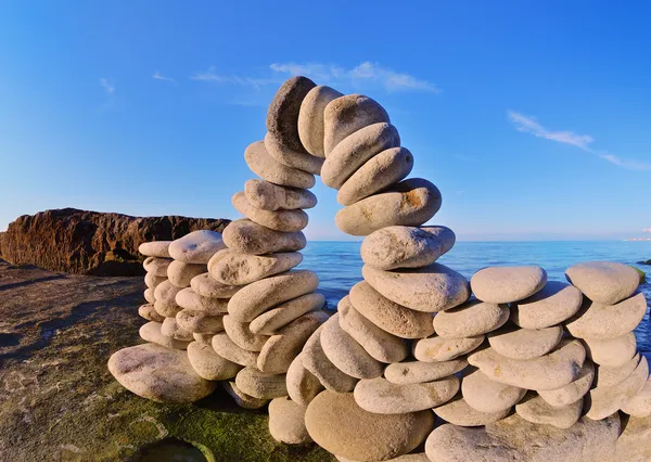 Bend of pebbles — Stock Photo, Image
