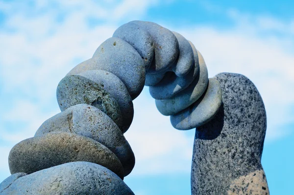 Gray pebbles — Stock Photo, Image