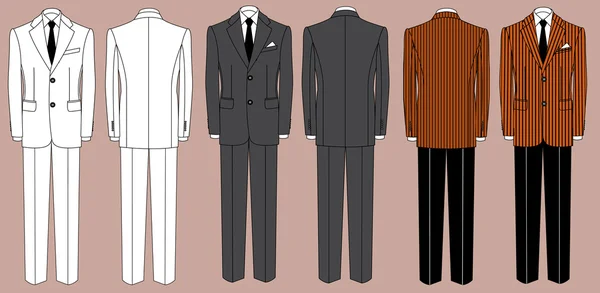 Man's suits for business isolated for design — Stock Photo, Image