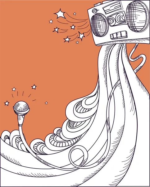 müzik arka plan abstract.vector illüstrasyon