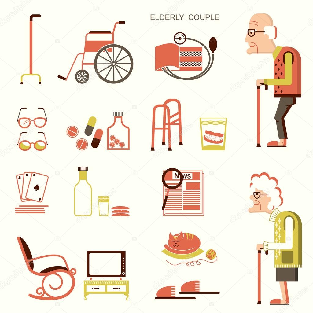 Elderly people and objects for life