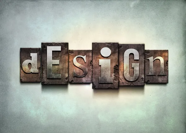 Design de tipografia . — Fotografia de Stock