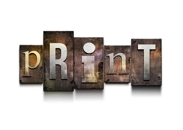 Print letterpress. — Stock Photo, Image