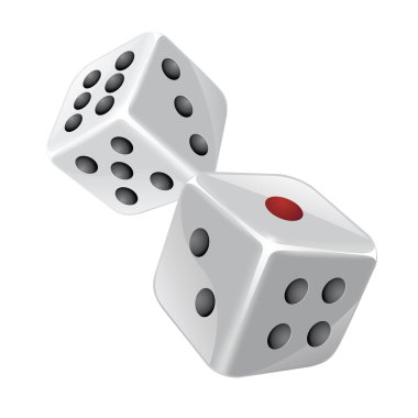 Dices illüstrasyon vektör.
