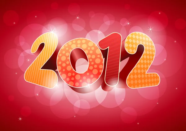 New year 2012 — Stock Vector