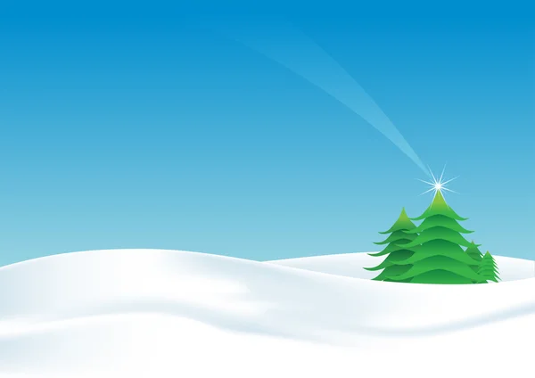 Paysage de Noël — Image vectorielle
