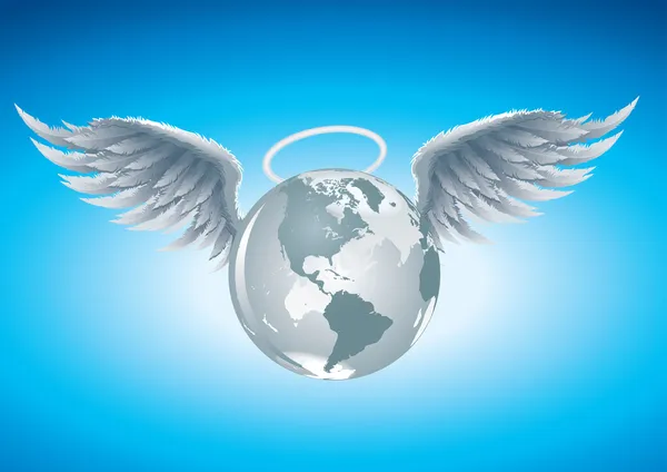 Anioł świata — Wektor stockowy