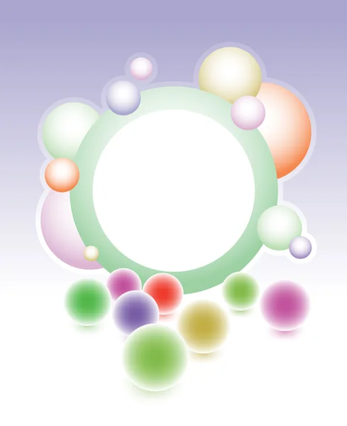 泡沫抽象横幅 — 图库矢量图片