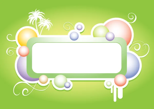 Bubbles abstract banner — Stock Vector