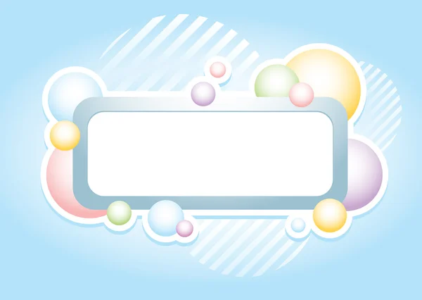 Bubbles abstract banner — Stock Vector