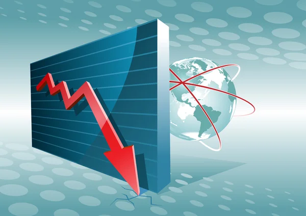 Gráfico empresarial . — Vetor de Stock