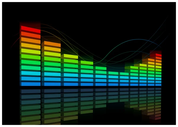 Electro ecualizador — Vector de stock