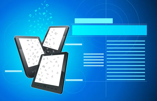 Mobiliteit mededeling sjabloon. — Stockvector