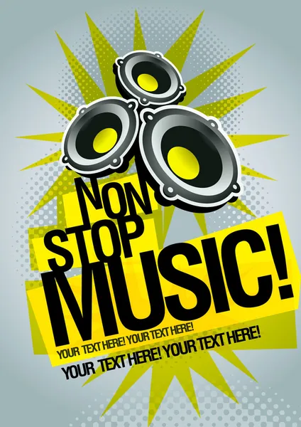 müzik poster şablonu