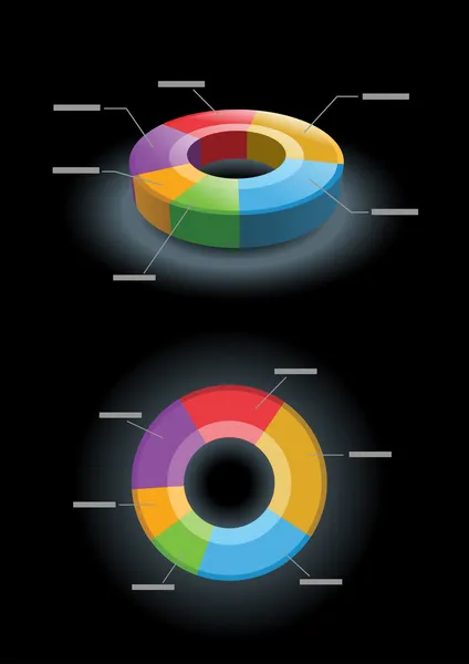 Cirkeldiagram — Stockvector