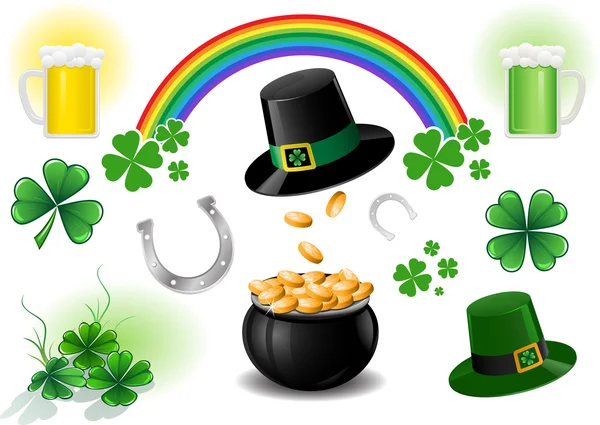 Elementos de design St. Patrick 's Day — Vetor de Stock