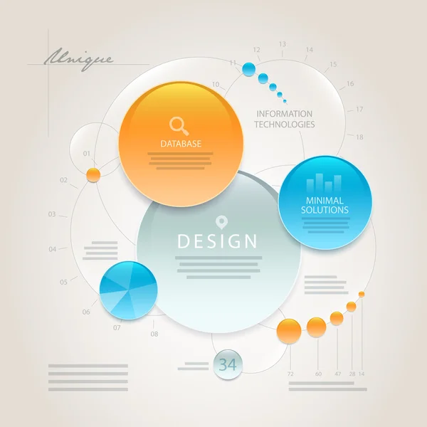 矢量抽象信息设计模板 — 图库矢量图片