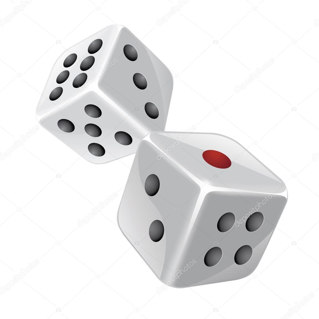 Dices vector illustration.