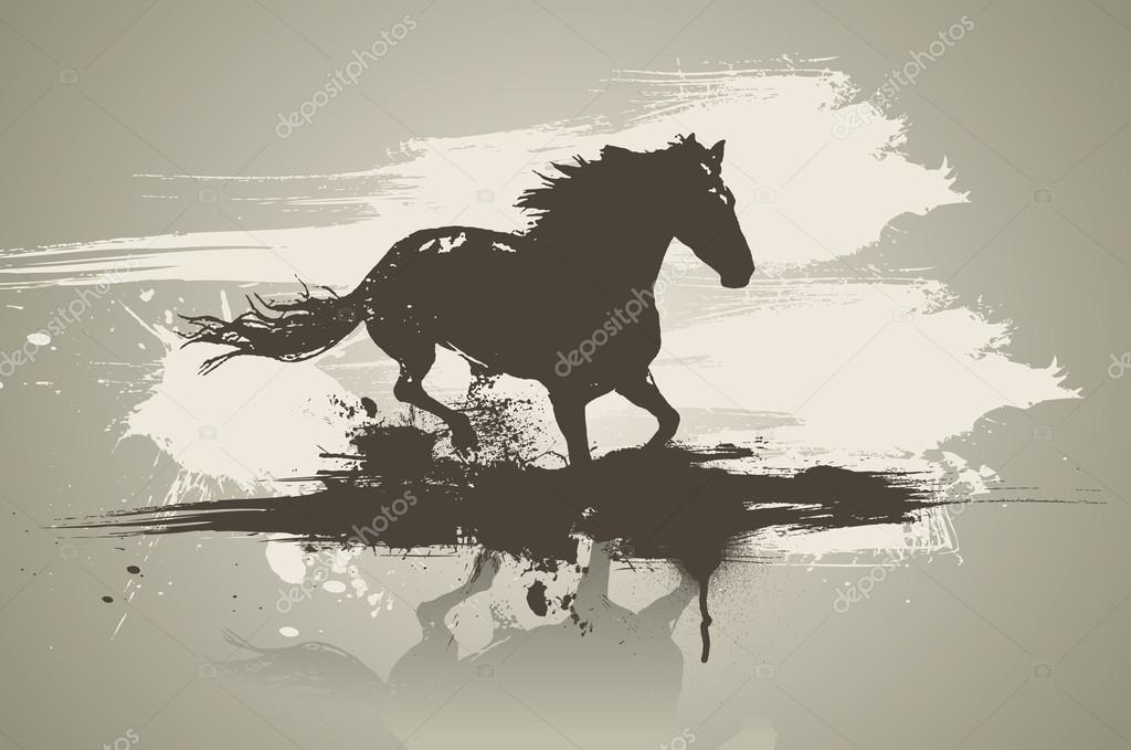 Artistic horse illustration