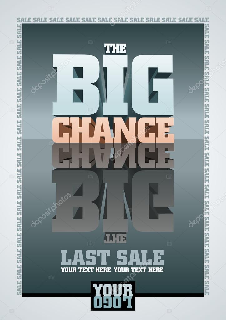 The Big Chance Sale Poster Template