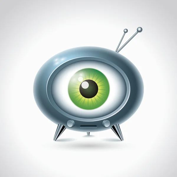 Big Brother beobachtet dich. — Stockvektor