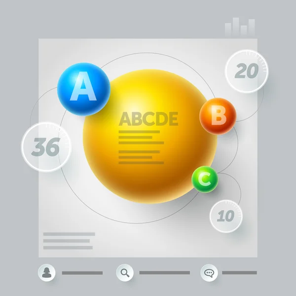 Información del círculo A — Vector de stock