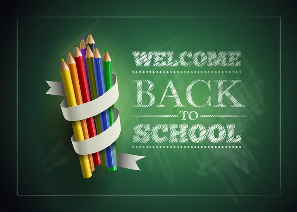 Welcome back to school — Stock Vector