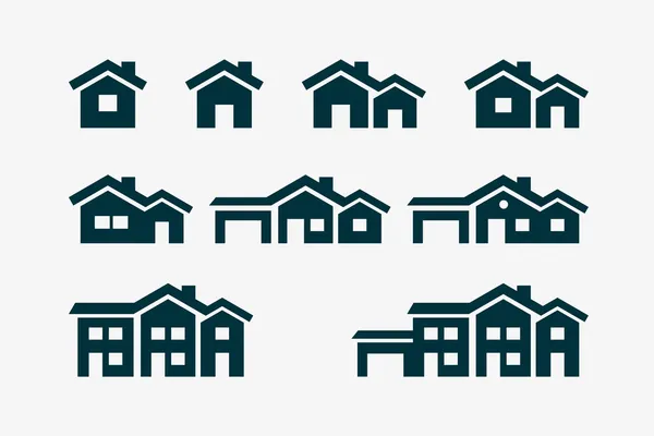 Conjunto de iconos casa — Vector de stock